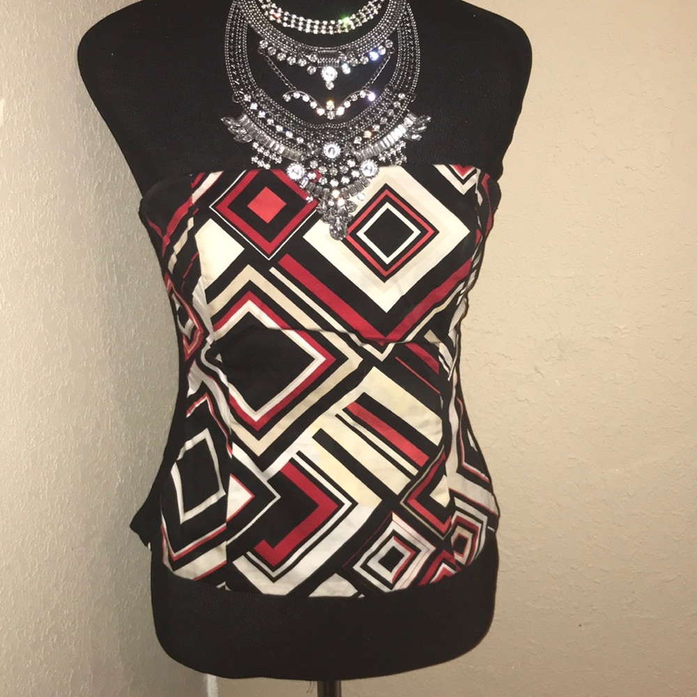 Geometric bustier